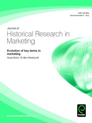 cover image of Journal of Historical Research in Marketing, Volume 4, Issue 1